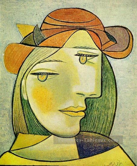 Portrait Femme 3 1937 cubism Pablo Picasso Peintures à l'huile